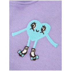 Sweatshirt 'Mini Heart in Shoes' Violett
