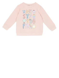 Sweatshirt mit Print Rosa