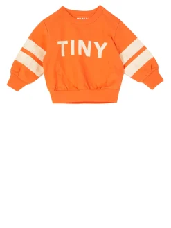 Sweatshirt mit Streifen Orange