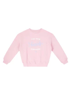 Sweatshirt 'Molly' mit Logo-Print Rosa
