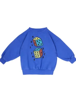 Sweatshirt 'Roll The Dice' Blau