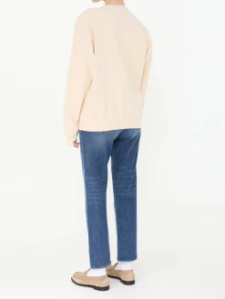 Sweatshirt 'Varsity Crest' mit Print Beige