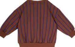 Sweatshirt 'Vertical Stripe' Braun
