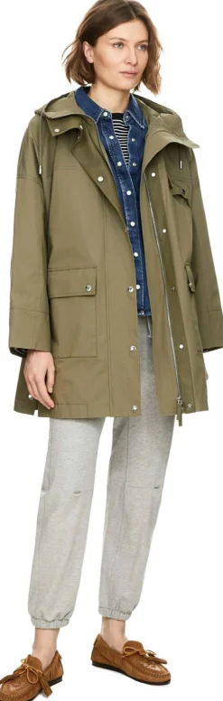 Taillierter Parka Khaki