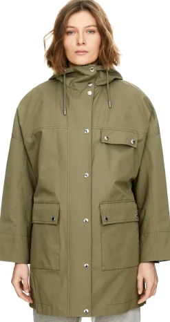 Taillierter Parka Khaki