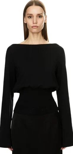 Taillierter Pullover 'Hancy' Schwarz