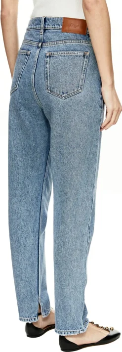 Tapered-Firt Jeans Indigoblau