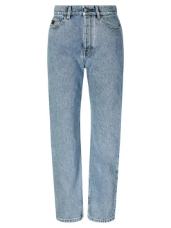 Tapered-Firt Jeans Indigoblau