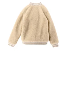 Teddy-Bomberjacke Beige