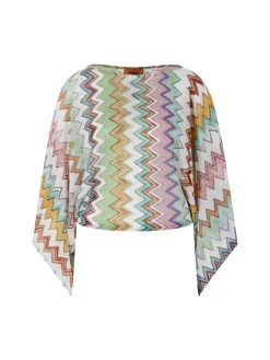 Top mit Dégradé-Zickzack-Muster Multi