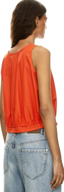 Top Paula's Ibiza mit Anagram Stickerei Orange