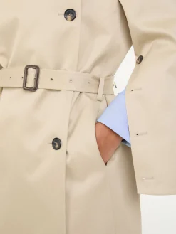 Trenchcoat 'Oblique' in Crème