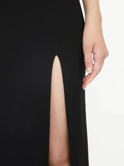 Trägerloses Abendkleid Schwarz