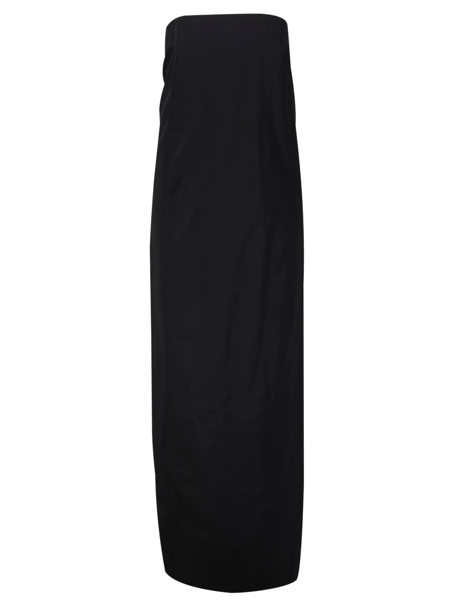 Trägerloses Maxikleid Schwarz