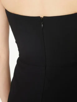 Trägerloses Minikleid Schwarz