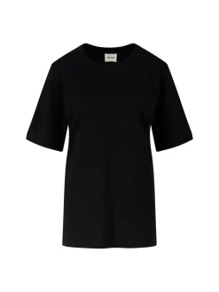 T-Shirt 'Allen' aus Seide Schwarz