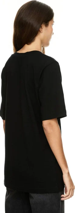T-Shirt 'Allen' aus Seide Schwarz