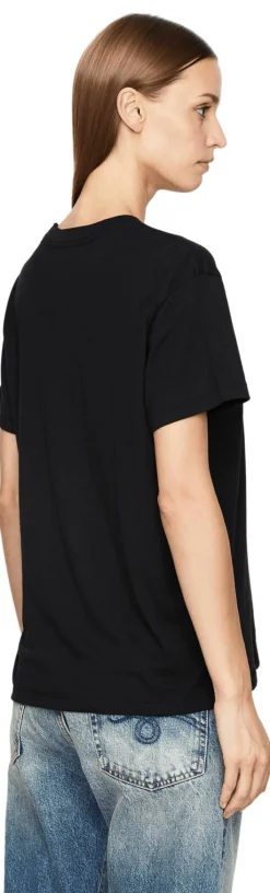 T-Shirt 'Boyfriend' Schwarz