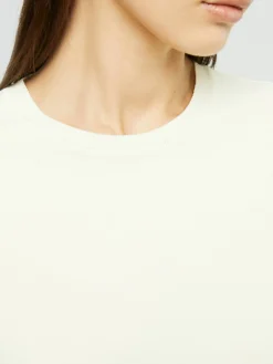 T-Shirt 'Compact Knit Top' Gelb