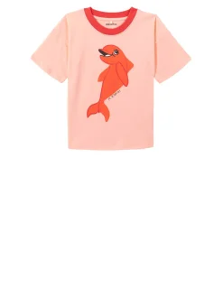 T-Shirt 'Dolphin' Rot
