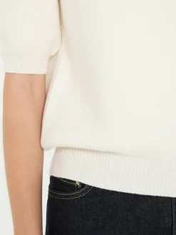 T-Shirt 'Marco' aus Wolle Crème
