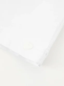 T-Shirt mit englischer Stickerei Weiß