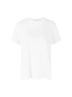 T-Shirt mit Lochstickerei Weiß