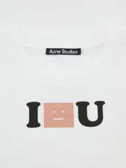 T-Shirt mit Logo-Print Weiß