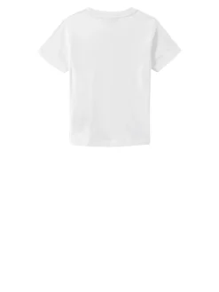 T-Shirt mit Logo-Print Weiß