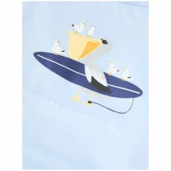 T-Shirt mit Print Blau