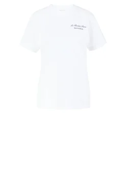 T-Shirt mit Print Weiß
