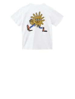 T-Shirt mit Print Weiß
