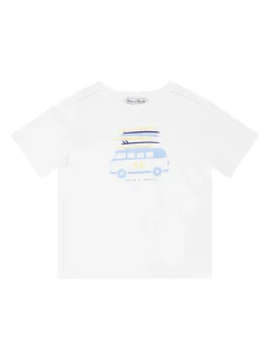T-Shirt mit Print Weiß