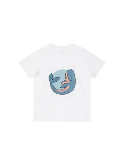 T-Shirt mit Print Weiß