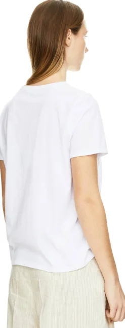 T-Shirt mit Rundhalsausschnitt Weiß
