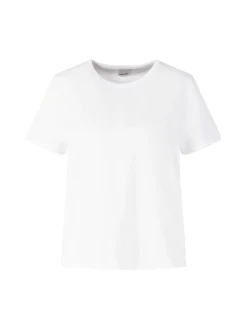 T-Shirt mit Rundhalsausschnitt Weiß