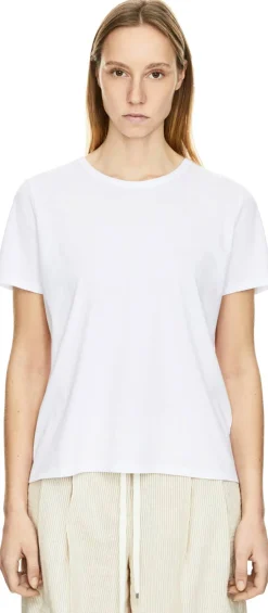 T-Shirt mit Rundhalsausschnitt Weiß