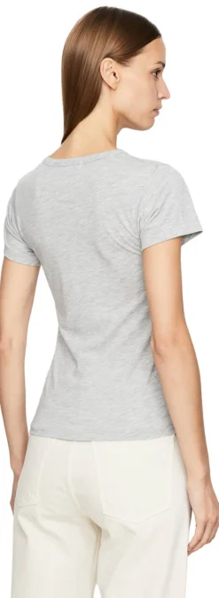 T-Shirt mit Rundhalsausschnitt Grau