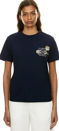 T-Shirt Paula’s Ibiza mit Anagram-Stickerei Marineblau