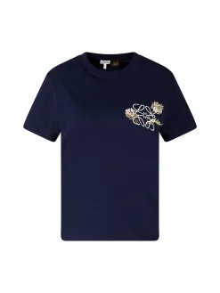 T-Shirt Paula’s Ibiza mit Anagram-Stickerei Marineblau