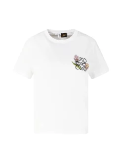 T-Shirt Paula’s Ibiza mit Anagram-Stickerei Weiß