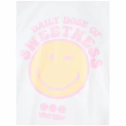 T-Shirt 'Smiley' Weiß