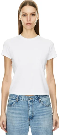 T-Shirt 'The Baby Tee' Weiß