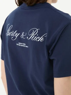 T-Shirt 'Vendome Resort' mit Print Marineblau