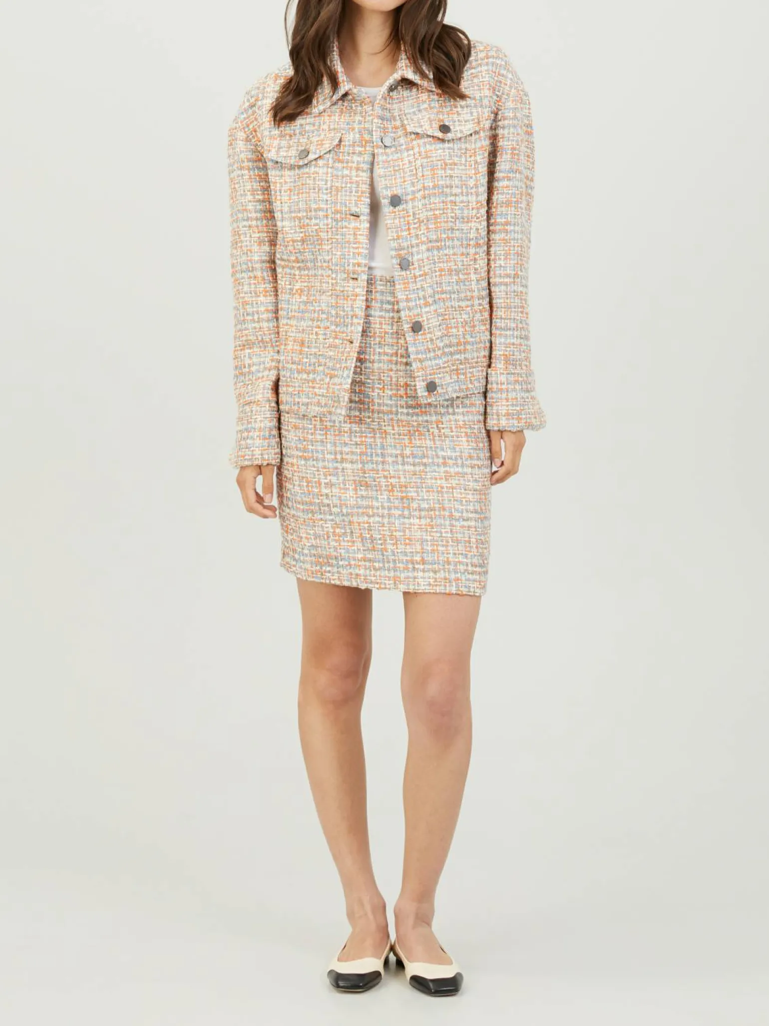 Tweed-Minirock 'Ebru' Multi