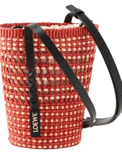 Umhängetasche Paula's Ibiza 'Braid Pocket' Red/Natural