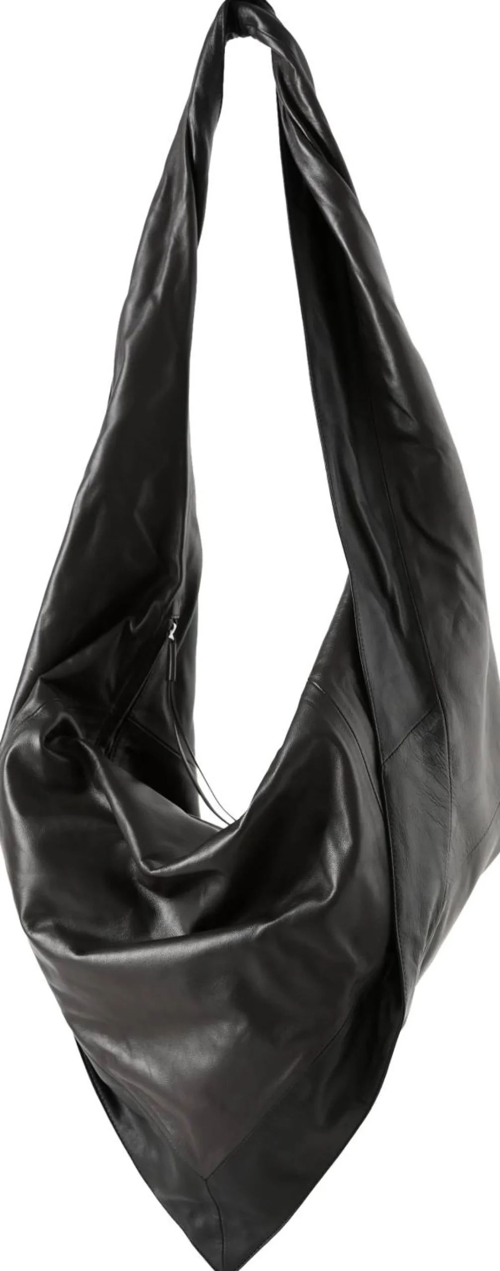 Umhängetasche 'Scarf' Schwarz/Dunkelbraun