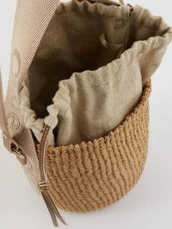 Umhängetasche 'Small Woody Basket' Blushy Beige
