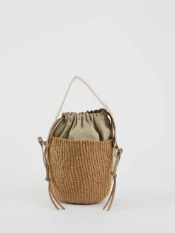 Umhängetasche 'Small Woody Basket' Blushy Beige