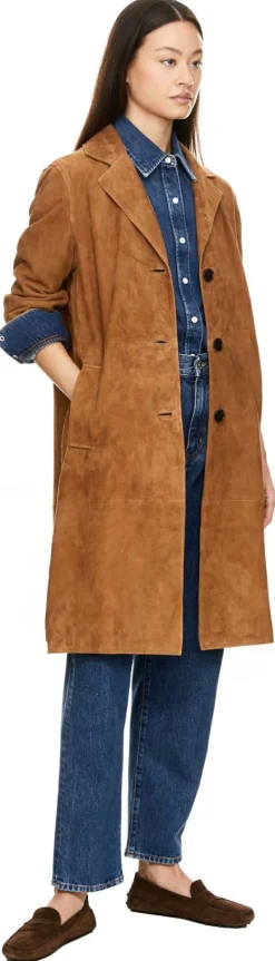 Velourslederjacke 'Jella' Whiskey